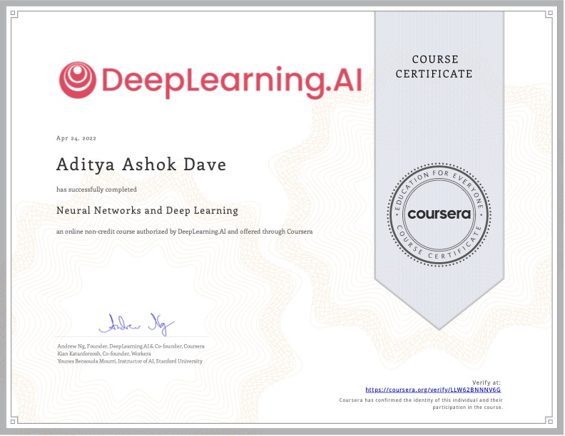 Coursera - Neural Network and Deep Learning