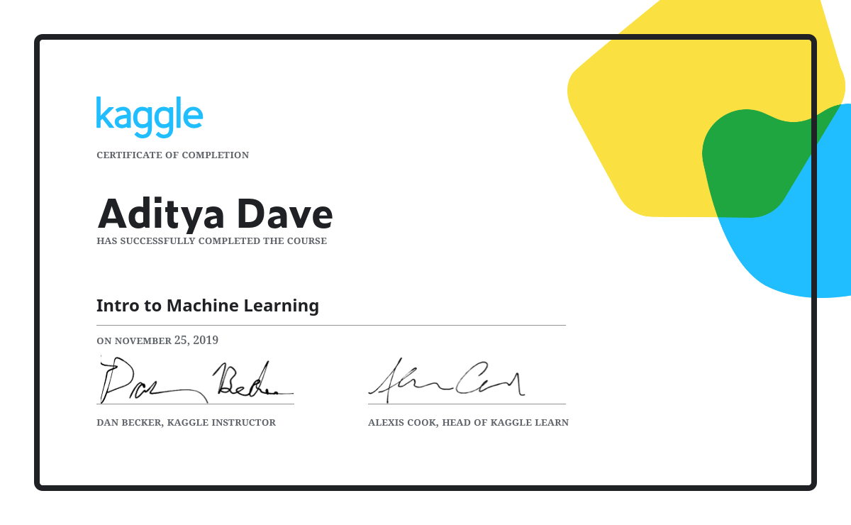 Kaggle - Introduction to Machine Learning