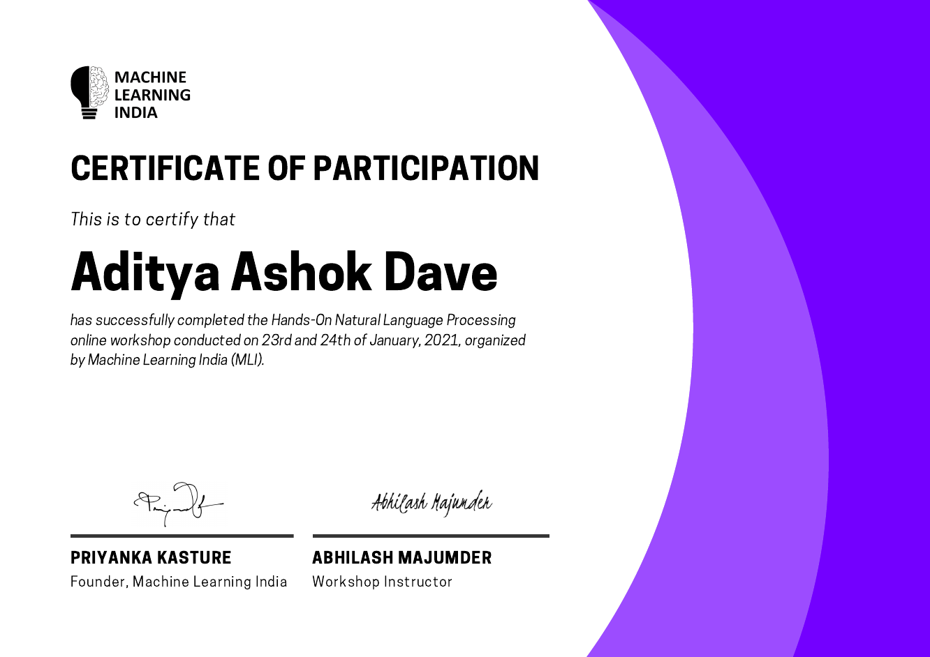 Machine Learning India - NLP Workshop