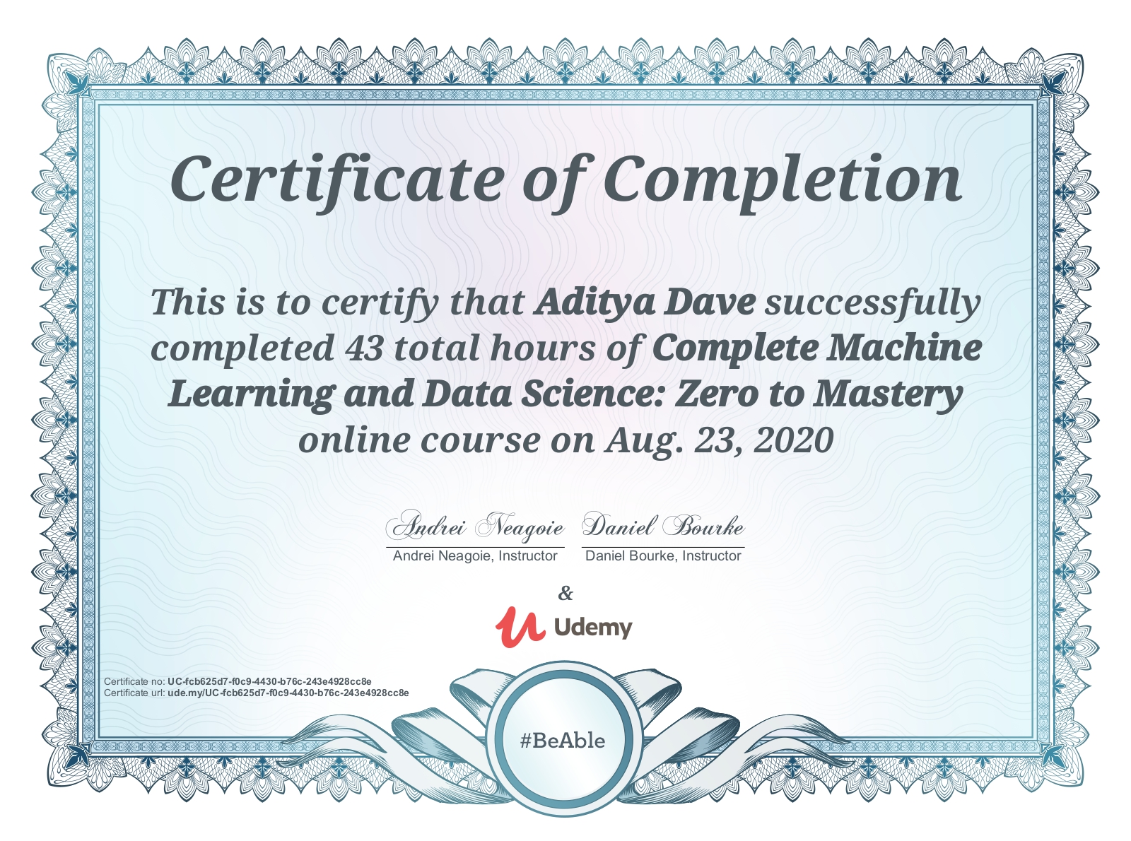 Udemy - Zero to Mastery: Machine Learning and Data Science